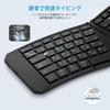 iClever FoldMate Ergo Bluetooth Japanese Compatible with for and Black Keyboard, Foldable, Wireless, Ergonomic, Layout, Multi-Pairing, Slim,