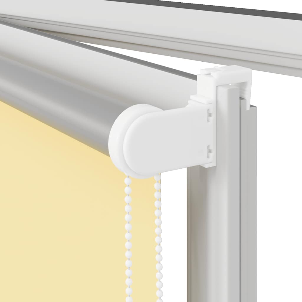 Blackout Roller Blind Yellow 125x230 cm Fabric Width 121.6 cm Polyester