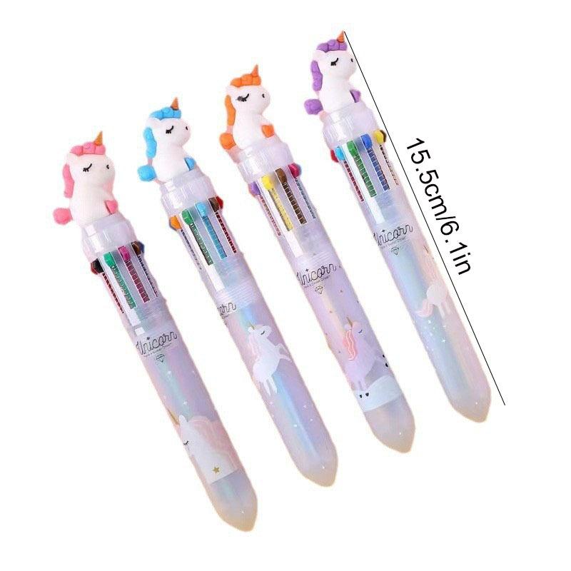 4PCS Cartoon Ballpoint Pen Gift Favor Dinosaur Unicorn Birthday Party Prize Gift Wedding Guest Giveaways