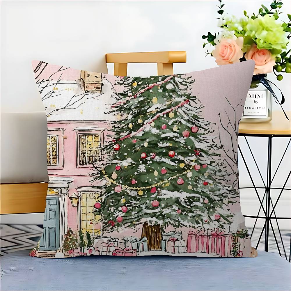 Cuscino di Natale Regalo Decorazione Casa Ufficio Camera da Letto Divano Auto Copricuscino Custodia 45x45