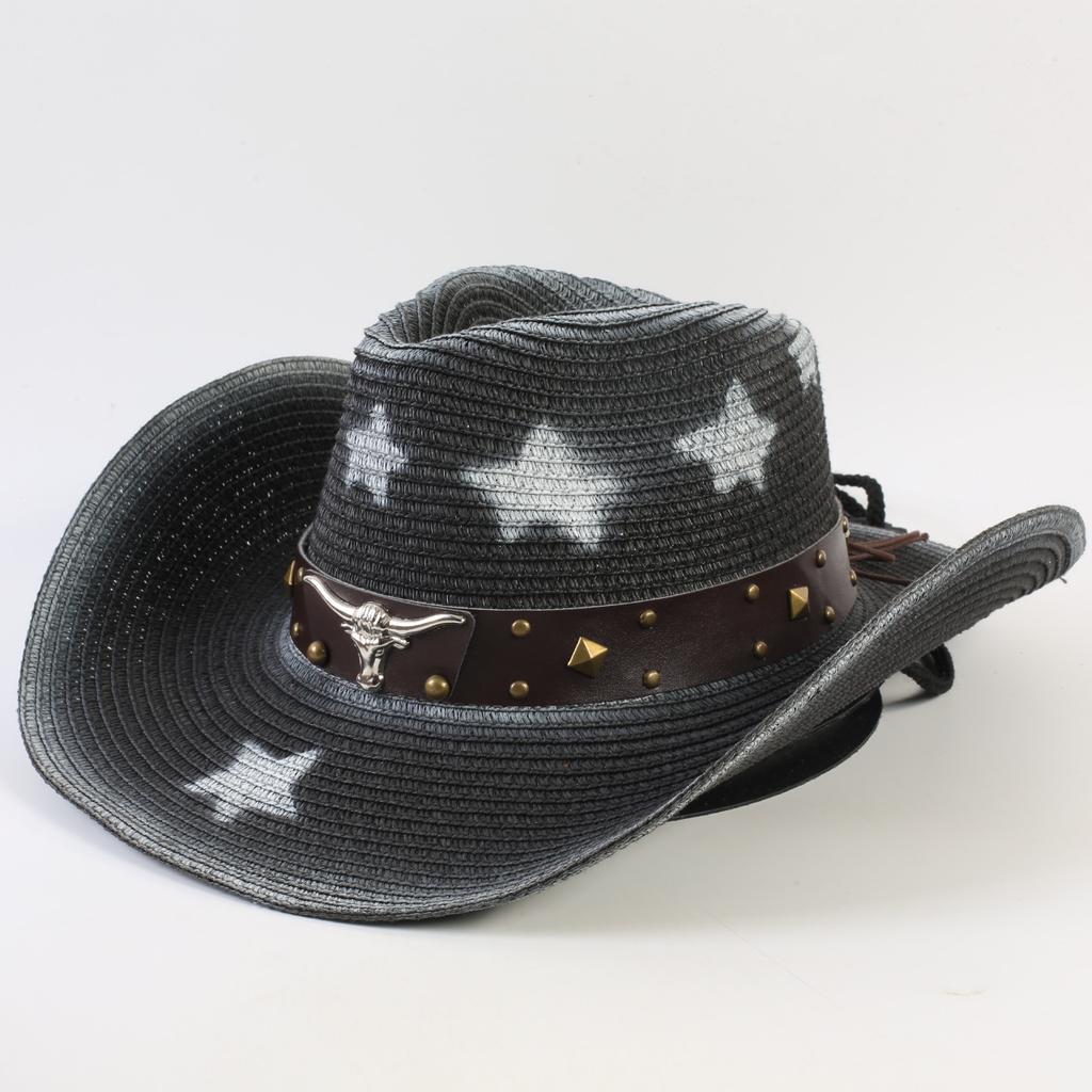 Best-selling Western Cowboy Hats for Men and Women, Fashionable Sunshade Straw Hats, Classic Outdoor Western Cowboy Hats