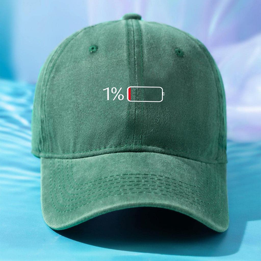 Unisex Adults Baseball Cap Low Battery Printing Adjustable Hat Sun Visor Hat For Women And Unisex Casual Daily Summer Caps