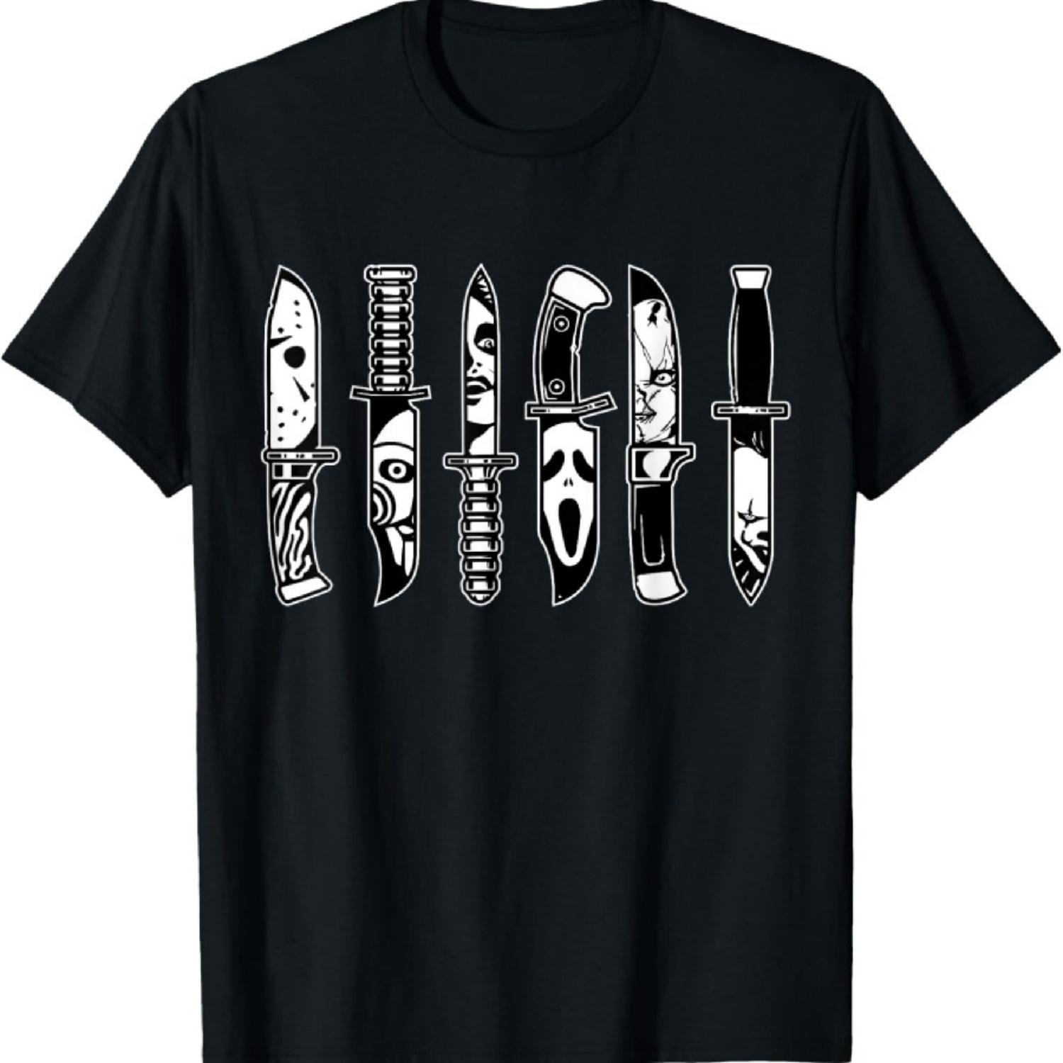 

Halloween Horror Movie Characters In Knives Scary Halloween T-Shirt XXXXXL чорний