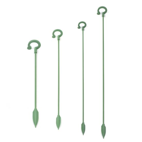 10Pcs Plant Support Stakes with Clips Amaryllis Plant Cage Support Garden Single Stem Flower Support Stake for Tomato Orchid Lily Peony Rose