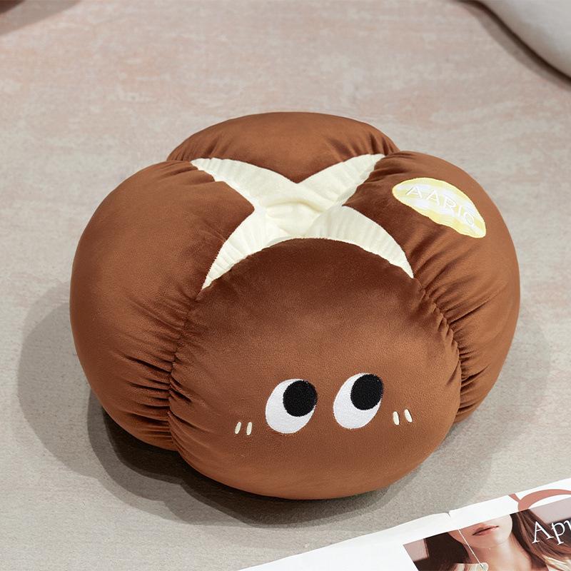 Cartoon Soft Apple Mushroom Seat Cushion Home Lazy Futon Seat Cushion Girls Bedroom Balcony Tatami Seat Cushion 45*45cm(0.55kg)