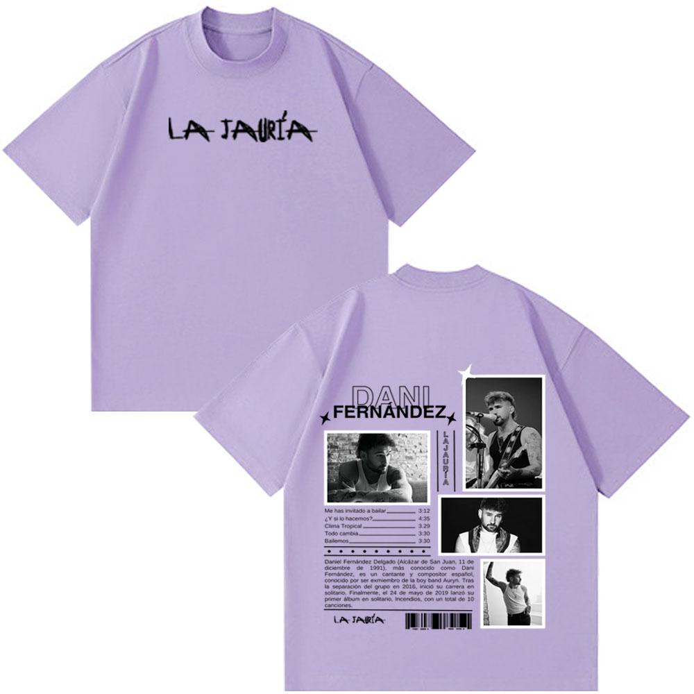 Hot Sale 2026 Rapper Dani Fernandez Album Tour Print Tees Men Women Hiphop Tshirts Shortsleeved Loose Casual Cotton Tshirts