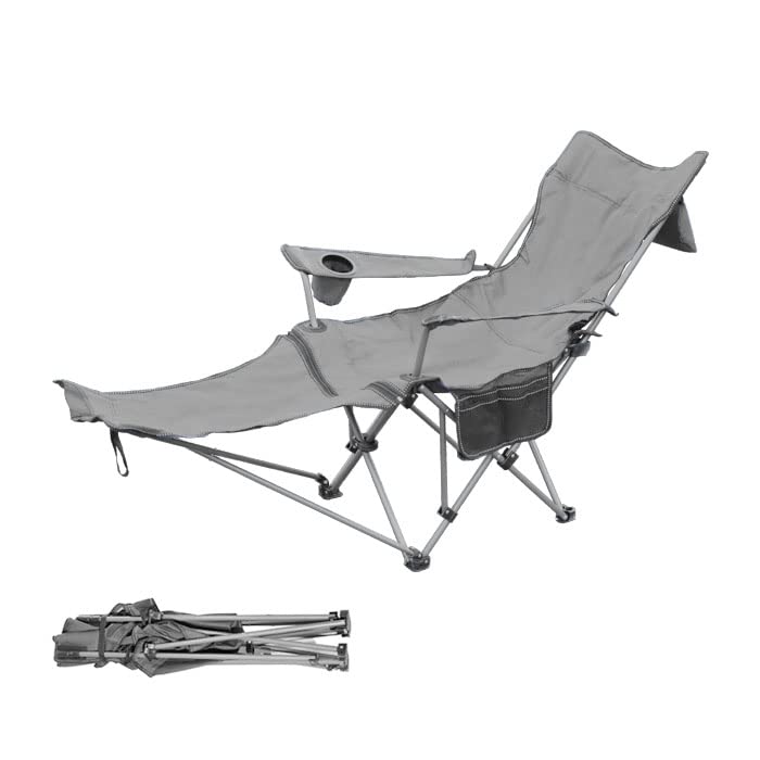 

Раскладное кресло для отдыха на открытом воздухе, большое раскладное кресло для отдыха на открытом воздухе, складное, с подголовником, подушка входит в комплект, кресло для отдыха на открытом воздухе, кемпинг, балкон, кресло для барбекю, барбекю