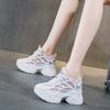 Inner Height-increasing Little White Shoes Women's Autumn and Summer Mesh Breathable Muffin Thick-soled Casual Versatile Shoes