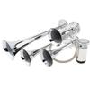 12V 185dB Four Trumpet Air Horn with Compressor - Silvery Musical Sound for Trucks / Cars