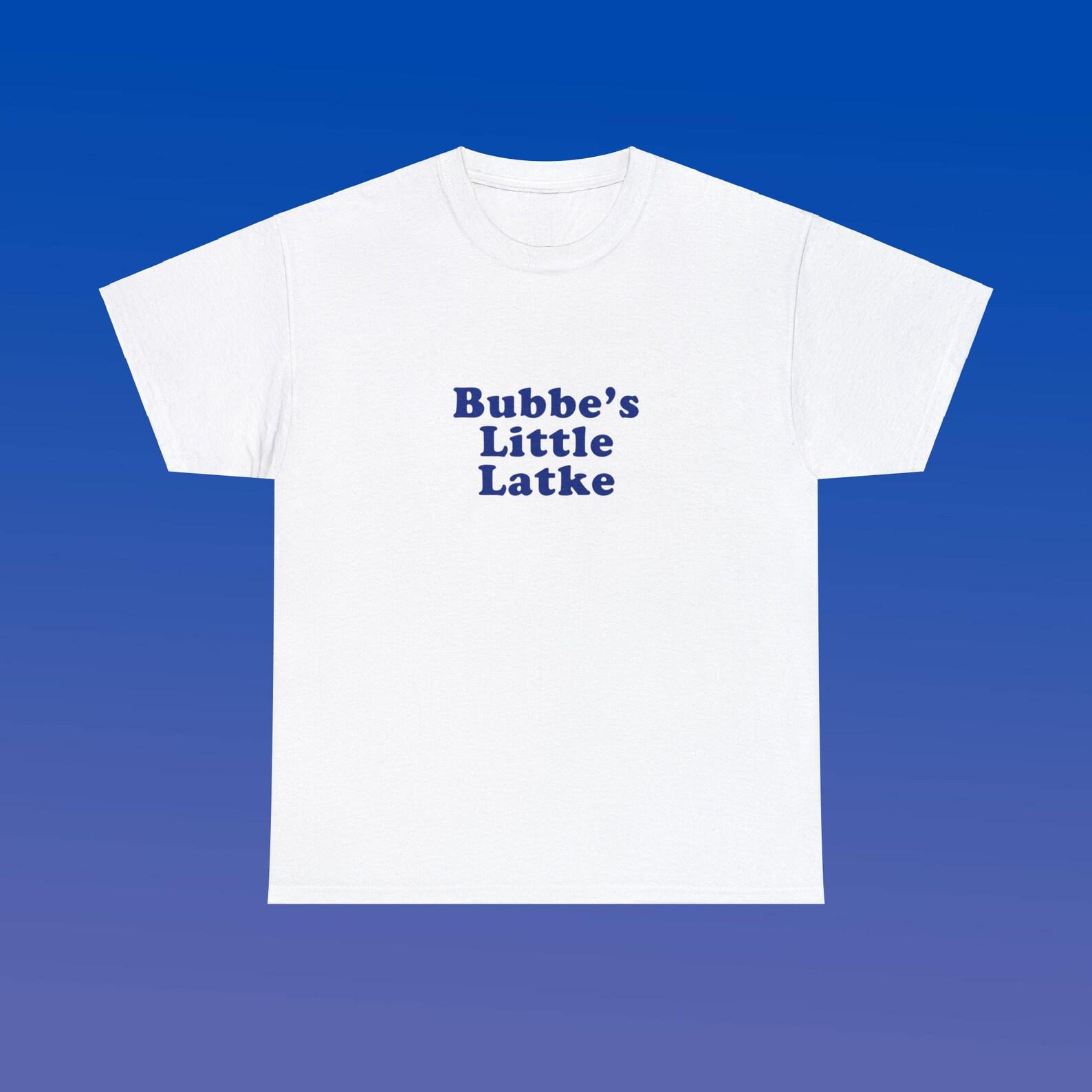 Bubbe s Little Latke Unisex Heavy Cotton Tee Jewish Family Funny Cute Hanukkah Yiddish Gift Meatball New York City Little Italy Shirt XL
