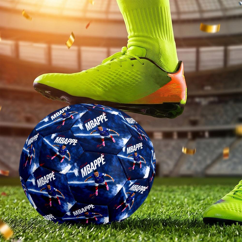 Mbappé Size 5 Soccer Ball Machine Sewn Indoor Outdoor Universal Football Sports Enthusiast Gifts