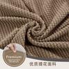 Jacquard fleece middle back chair cover solid color corn kernel chair cover dust-proof hotel banquet dining chair cover dust cover