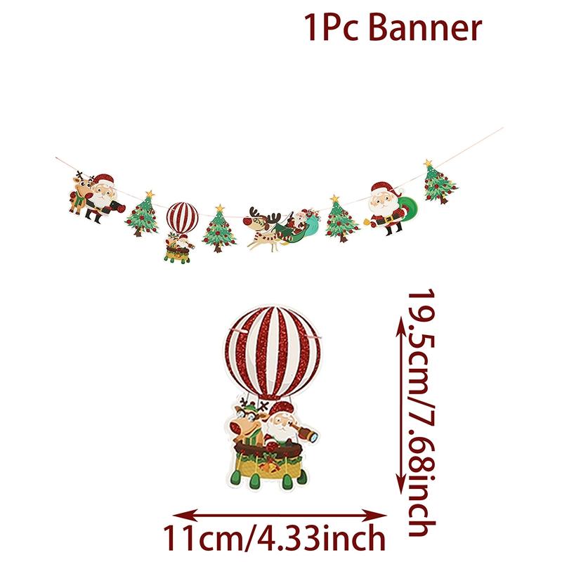 Christmas Banner Garland Merry Christmas Decoration For Home 2025 Xmas Tree Ornaments Gifts Navidad Noel Happy New Year 2025
