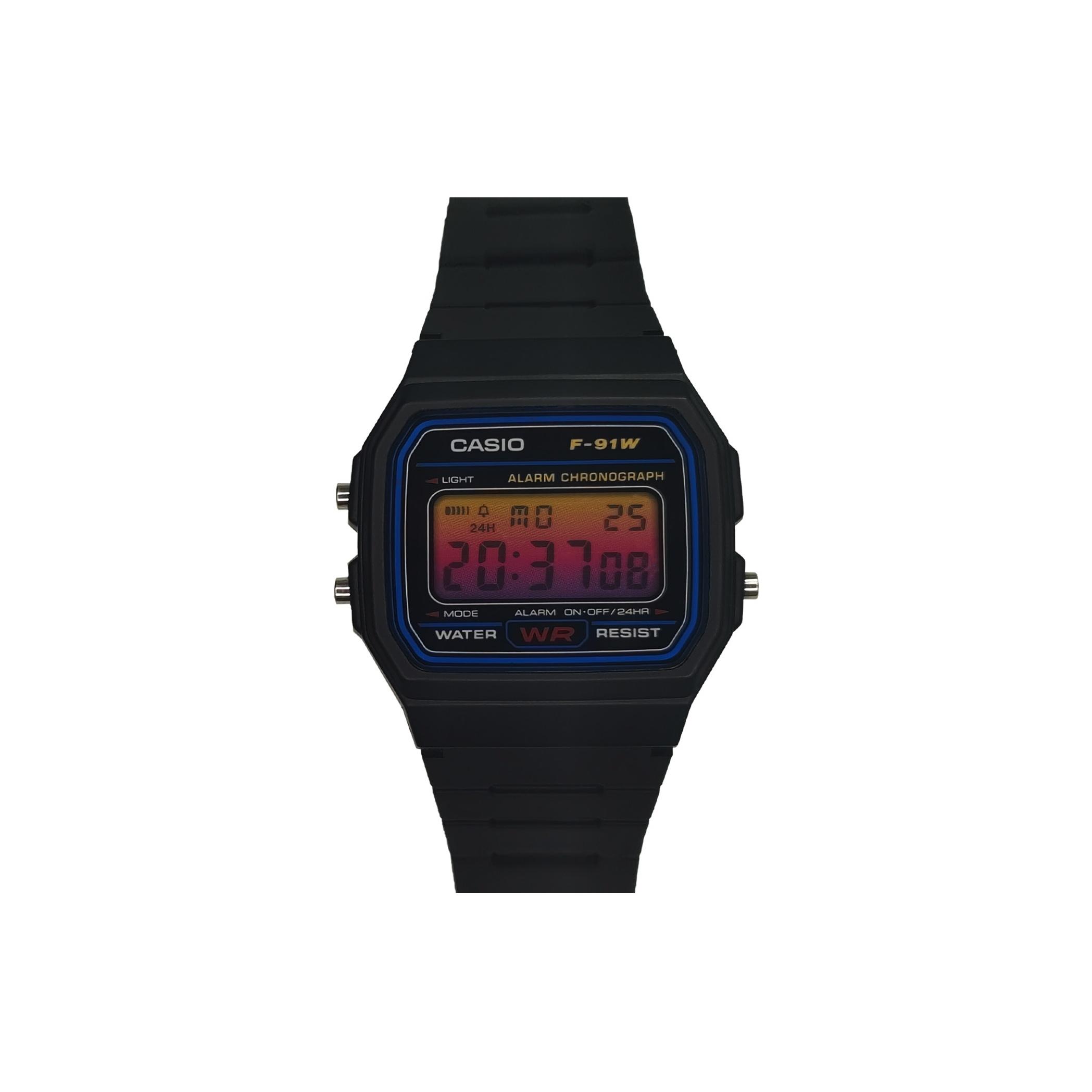 CASIO Unisex YOUTH Black Watch F-91W-1(Watch3--) Single Watch