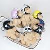 Key Buckle Helmeted Bear Keychains The Four Limbs Moves Plush Key Chain Creative   Bag Decoration