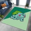 Japanese Anime Pokémon Bulbasaur Carpet for Living Room Bedroom Kid's Room Home Decor Area Rug Non-slip Mat Sofa Cloakroom Mat