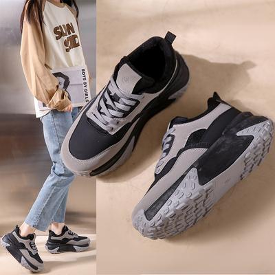 2024 New Sport Shoes Female Fashion Women's Sneakers Casual Thick Sole Lace Up Breathable Women Sneakers Shoes for Women
