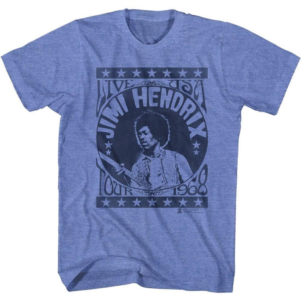 Jimi Hendrix Live USA Tour 1968 Men T Shirt XXXXL