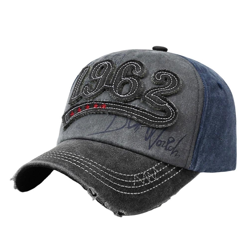 Casual Hip Hop Baseball Cap Washed Cotton Breathable Snapback Hat Outdoor Vintage Dad Hat For Men Women