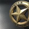 3D Metal TEXAS EDITION Shield Pentagram Star Side Fender Door Emblem Badge Car Stickers For JEEP Wrangler Liberty Grand Cherokee ALU1