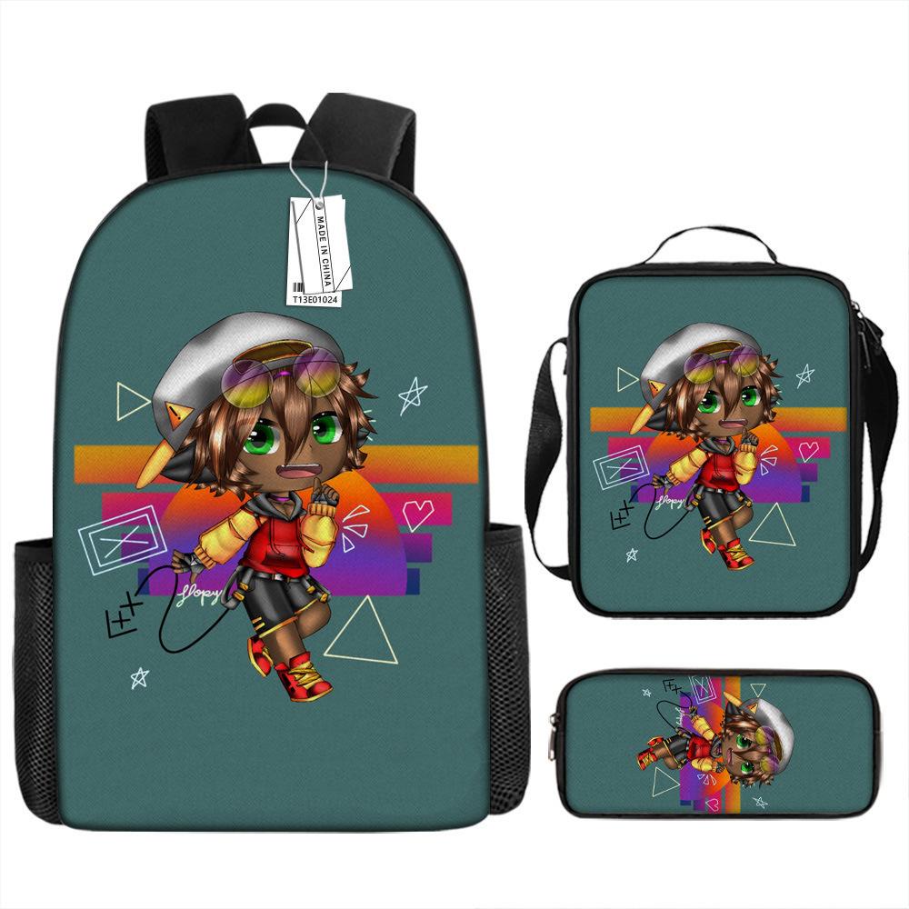 Luxury Novelty Peculiar Cool Anime Cartoon 3D Print 3pcs/Set pupil School Bags Laptop Daypack Backpack Lunch bag Pencil Case