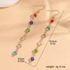 Geometric Circle Beaded Tassel Statement Earrings, Colorful Instagram Worthy European Style for Women