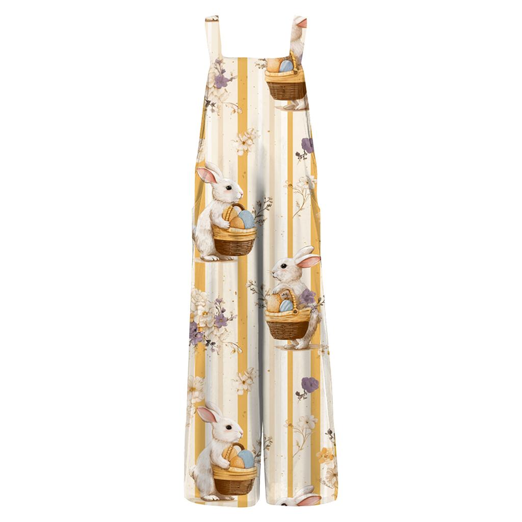 Women's Jumpsuit Printed Casual Loose Jumpsuit