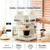 Semi-Automatic Italian Coffee Machine with Built-In Grinder & Milk Frother