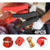 Jump Starter Leads Car Battery Clips, 4 Pieces Car Battery Pure Copper Insulated 200A Battery Clamps Battery Pliers for Jump Lead