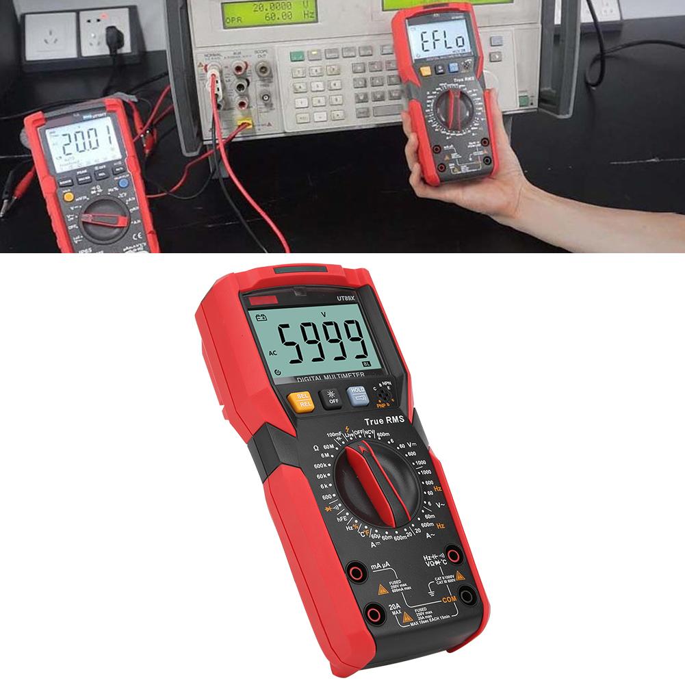 UT89X Digital Multimeter AC DC Voltage Current Resistance Capacitance NCV Tester Meter