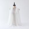New pearl rope edge chiffon scarf women's shawl multi-functional shawl light and breathable headscarf veil