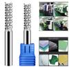 Carbide Corn Teeth Cutters 4mm 6mm 8mm End Mill CNC PCB Milling Bit Tungsten Steel Router Bit for Engraving Machine Tool