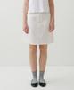 Pildeoseu Stone-Washed Medium Skirt White