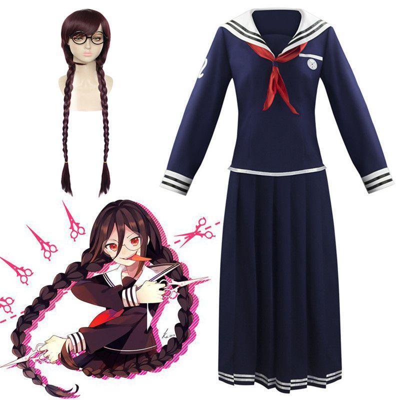 Ronpa Dangan Danganronpa Cosplay Dress Touko Toko Fukawa Halloween Costume Set