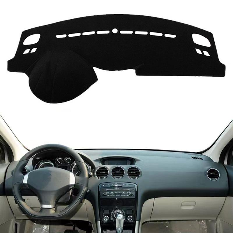 

Car Dashboard Cover Dash Mat For Peugeot 308 308SW 308GTI T7 2007-2013 408 Dashmat Carpet Sunshade Protector Cushion Accessories Black(Black Edge)