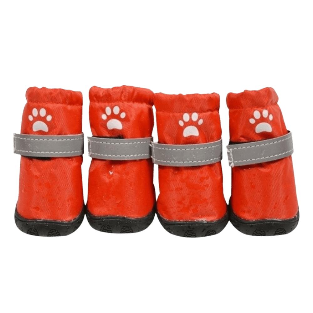 4Pcs Anti-Slip Dog Shoes Waterproof Dog Footwear Fashion Pet Boots Puppy