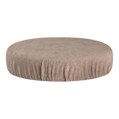 Beige Terry Cloth Stool Cover