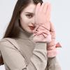 Guanti da Ciclismo da Esterno Touch Screen Antivento e Impermeabili Spessi Caldi con Fiocco per Donna