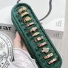 Medieval Vintage Retro Colored Enamel Open Ring Women'S Niche High-End Light Luxury Personality Ring