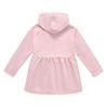 Girls' British Style Button Trench Coat with Detachable Hood - Waist-Defining, Solid Color, Mid-Length, Autumn Classic Fashion.