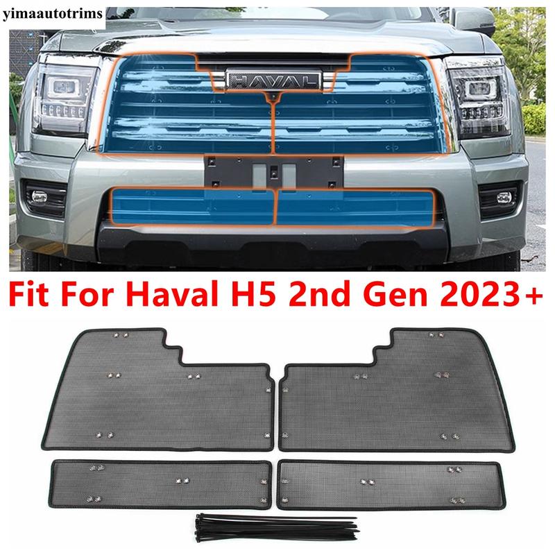 

Car Front Middle Grille ect Proof Net ert Mesh Protective Cover Auto Accessories Fit For Haval H5 2nd Gen 2024 2025