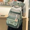 Schultasche Schultasche College-Studentin weiblich einfach große Kapazität Mittelschule Computerrucksack Mädchen High-School-Schüler Reiserucksack Trend