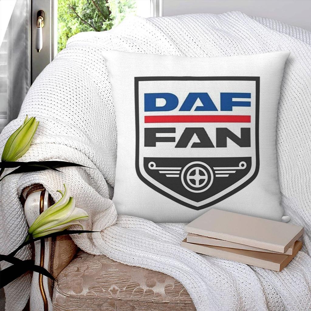 Daf Truck Logo Klasického Auta 11 Čtvercový Povlak na Polštář Potah na Polštář Povlak na Polštář Dekorační Polštář pro Domov Ložnici Auto