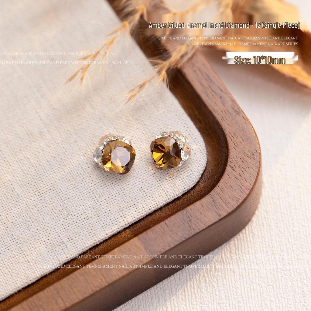 2026 Year of the Horse Luxury Alloy Nail Art: Zodiac Horse Glitter Zirconia Diamond Decorations for Fortunate Nails