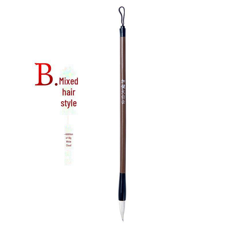 Wolf and Goat Hair Brushes for Primary School Calligraphy – Large, Medium, Small Solid Wood Brushes