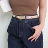Women Belt Imitation Leather Adjustable Length Thin Belt Solid Color Dress Shirt Tops Waistband Fashion Accessories