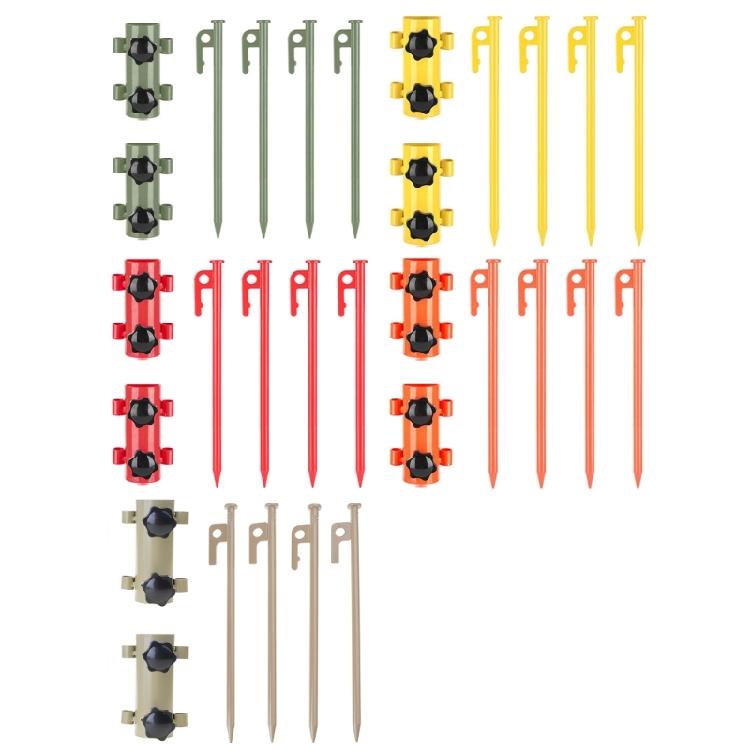 1Set Canopies Tent Brackets Fixed Tube Solid Rod Anchors Secure Tent Rod for Campsites cachi