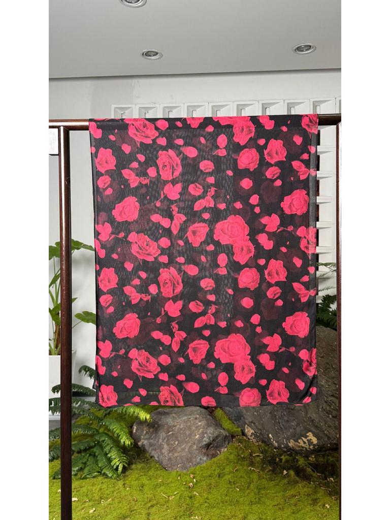 Floral Ethnic Women’s Breathable Modal Rayon Headscarf