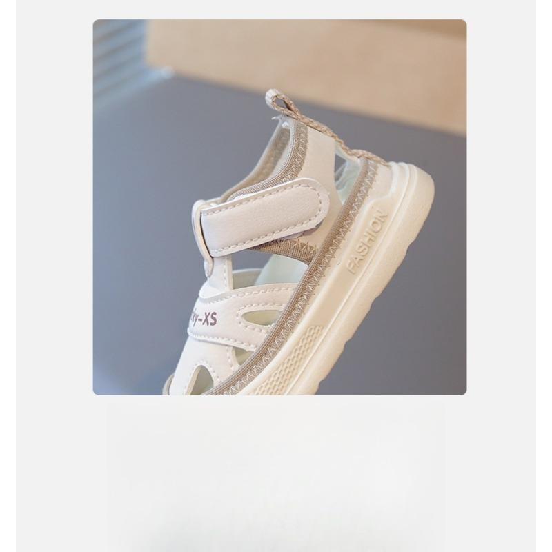 Summer new baby half sandals baby girl sandals bag head anti-kick baby boy summer shoes