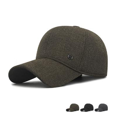 Cold-Proof Ear Protection Hat Men's Outdoor Winter Hat Middle-Aged and Elderly Baseball Cap Warm Outdoor Cap